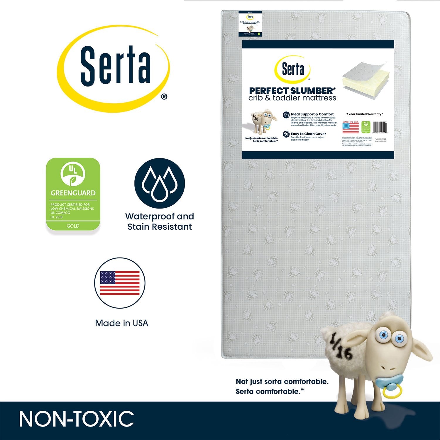 Serta fiber discount core crib mattress