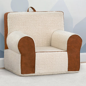 Cream Sherpa with Brown Leather (5047) 11