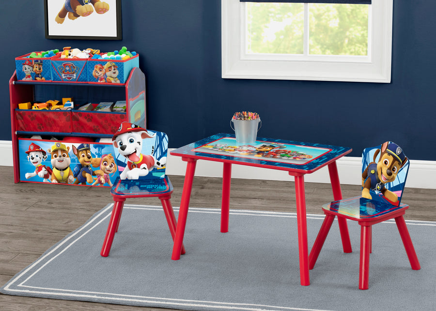 Paw patrol wooden table and online chairs